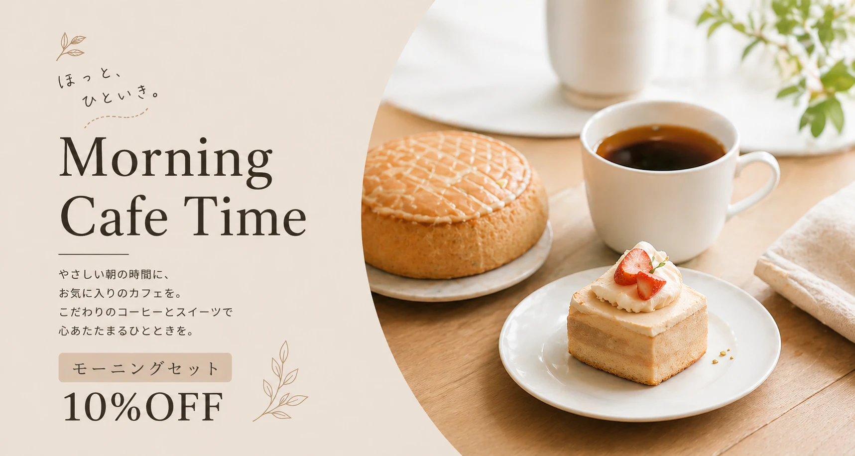 カフェのヘッダー制作